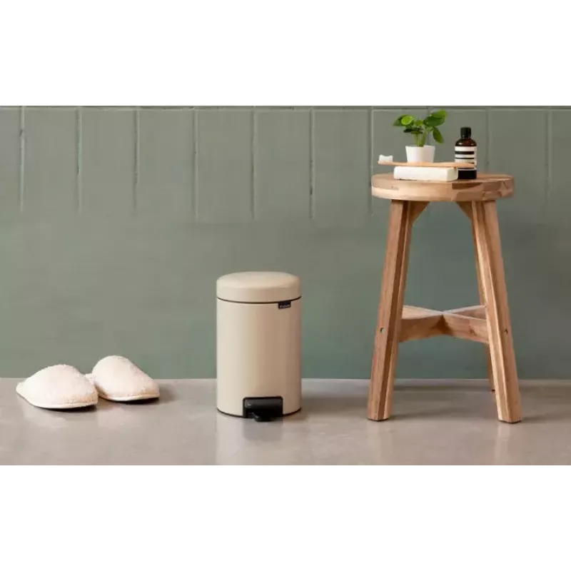 Brabantia NewIcon 5 L pattumiera rotonda beige