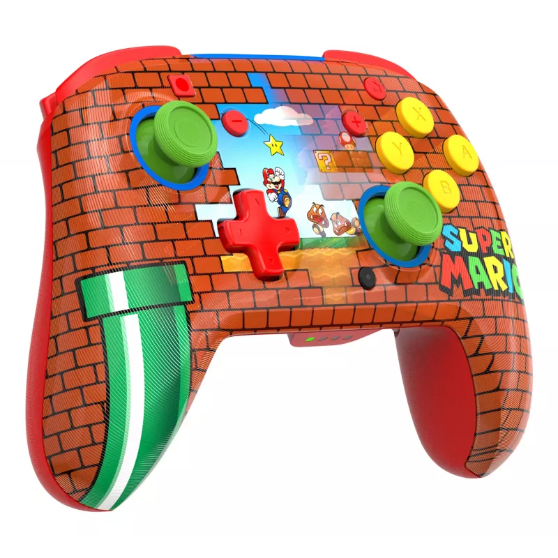 Turtle Beach Rematch Controller wireless per Nintendo Switch, Mario Bricks Reveal