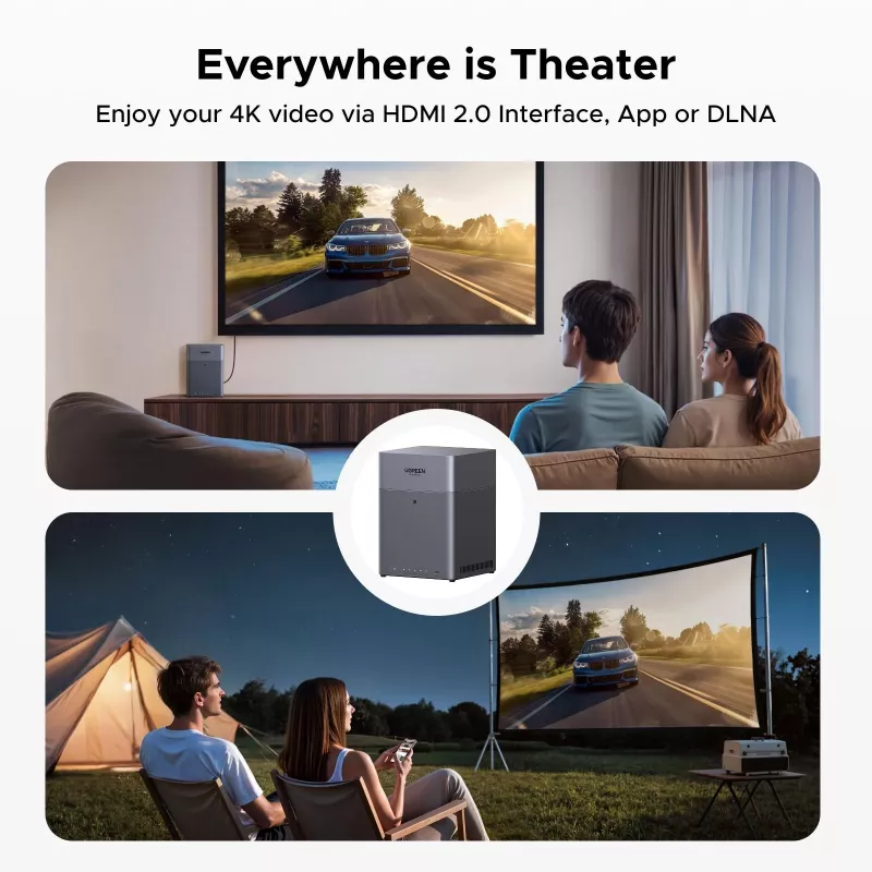 UGREEN NAS DH4300 Plus 4-bay 120TB con 2.5GbE e USB-C