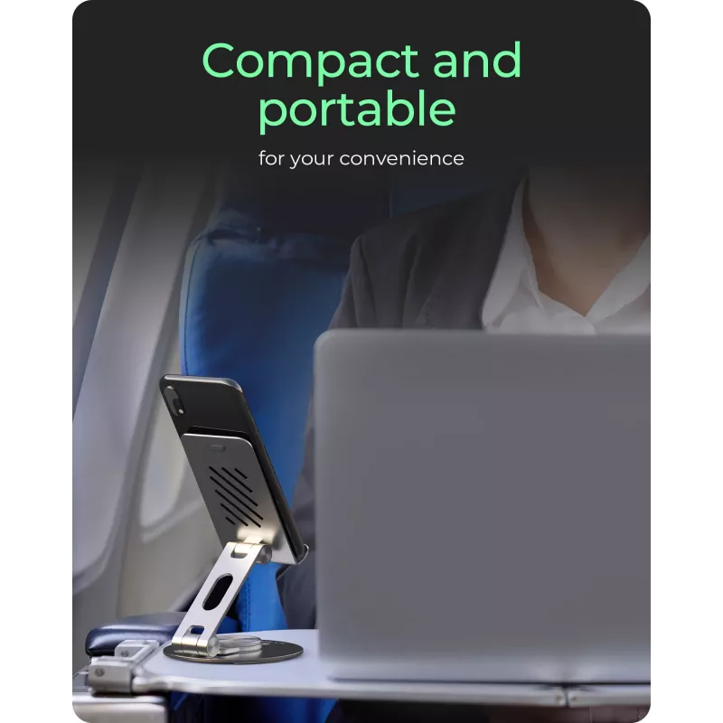 Supporto per smartphone e tablet icybox IB-TH201-R — supporto girevole a 360° per telefoni e tablet