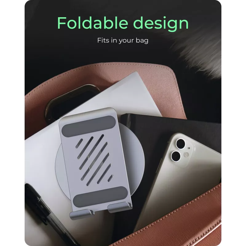 Supporto per smartphone e tablet icybox IB-TH201-R — supporto girevole a 360° per telefoni e tablet