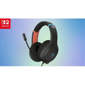 Turtle Beach Airlite Fit Charcoal nero cuffie gaming con filo con microfono Flip-to-Mute, comfort over-ear