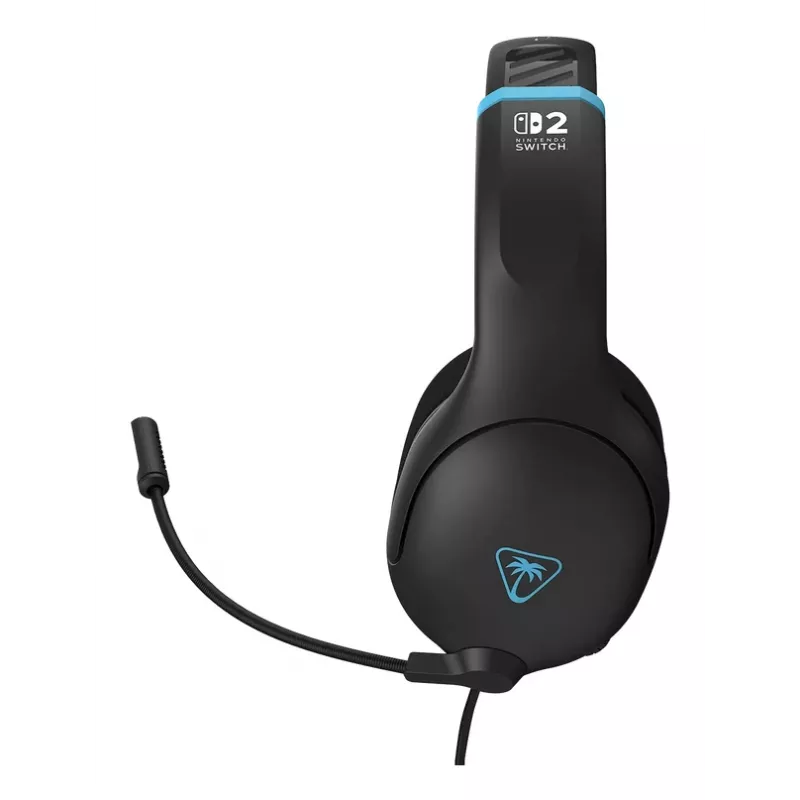 Turtle Beach Airlite Fit Charcoal nero cuffie gaming con filo con microfono Flip-to-Mute, comfort over-ear