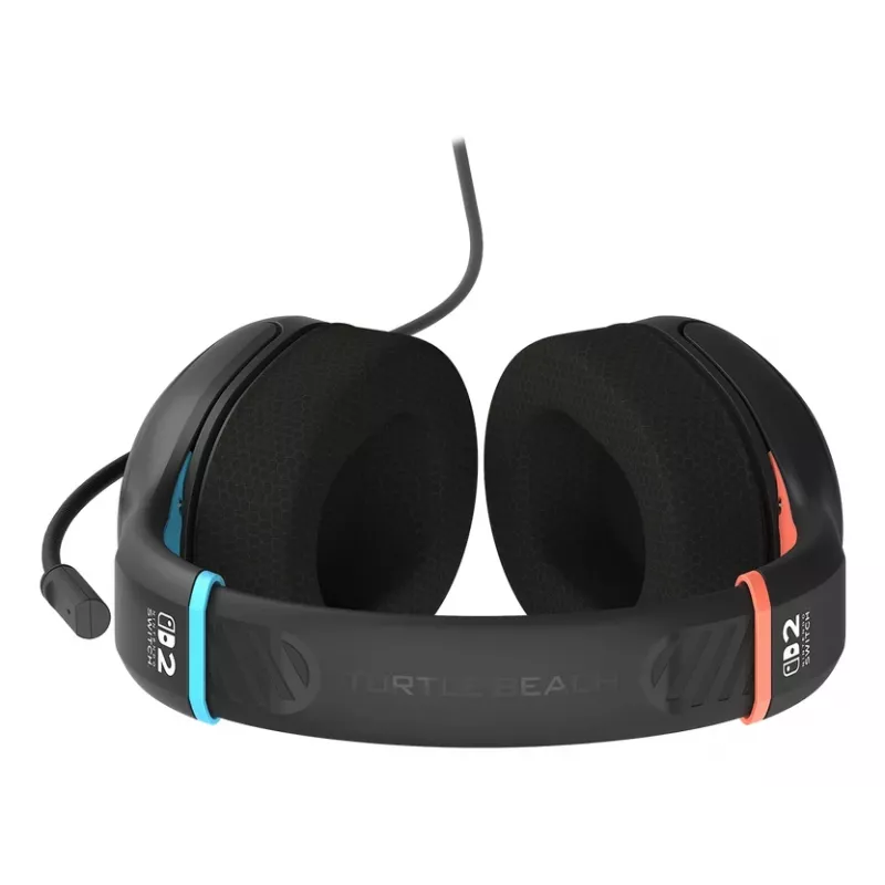 Turtle Beach Airlite Fit Charcoal nero cuffie gaming con filo con microfono Flip-to-Mute, comfort over-ear