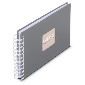 Album fotografico Hama 00009836 grigio 50 fogli 10 x 15 rilegatura a spirale