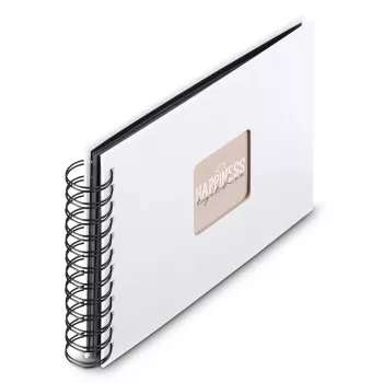 Album fotografico Hama 00009845 bianco 50 fogli 10 x 15 rilegatura a spirale