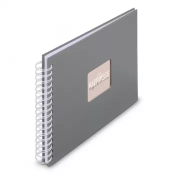 Album fotografico Hama 00009837 grigio 50 fogli 10 x 15 rilegatura a spirale
