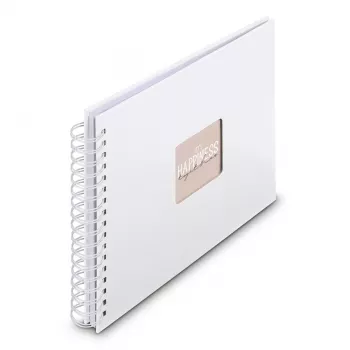 Album fotografico Hama 00009843 bianco 50 fogli 10 x 15 rilegatura a spirale