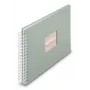Hama 00009867 Fine Art album fotografico a spirale 28x24, 50 pagine bianche, salvia