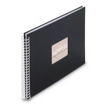 Album fotografico Hama Fine Art nero 300 fogli 10 x 15 cm rilegatura a spirale