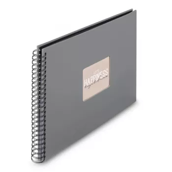 Album fotografico Hama 00009841 grigio 50 fogli rilegatura a spirale