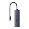 Hub 4in1 Baseus UltraJoy USB-C a USB 3.0 grigio cavo