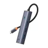 Hub 4in1 Baseus UltraJoy USB-C a USB 3.0 grigio cavo