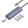 Hub 4in1 Baseus UltraJoy USB-C a USB 3.0 grigio cavo