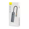 Hub 4in1 Baseus UltraJoy USB-C a USB 3.0 grigio cavo