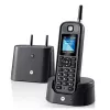 Telefono DECT Motorola O201 identificazione chiamante nero cordless portatile