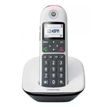 Telefono cordless MOTOROLA CD5001 bianco DECT 1,8 GHz, singolo portatile
