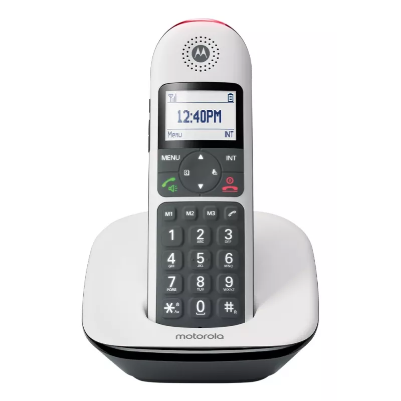 Telefono cordless MOTOROLA CD5001 bianco DECT 1,8 GHz, singolo portatile