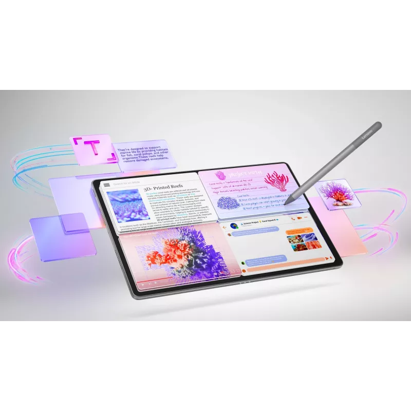 Lenovo Idea Tab Plus ZAG70201SE tablet, 12,1 pollici (30,7 cm) IPS, 8 GB RAM, 256 GB, Wi-Fi, Android 15, con penna, grigio