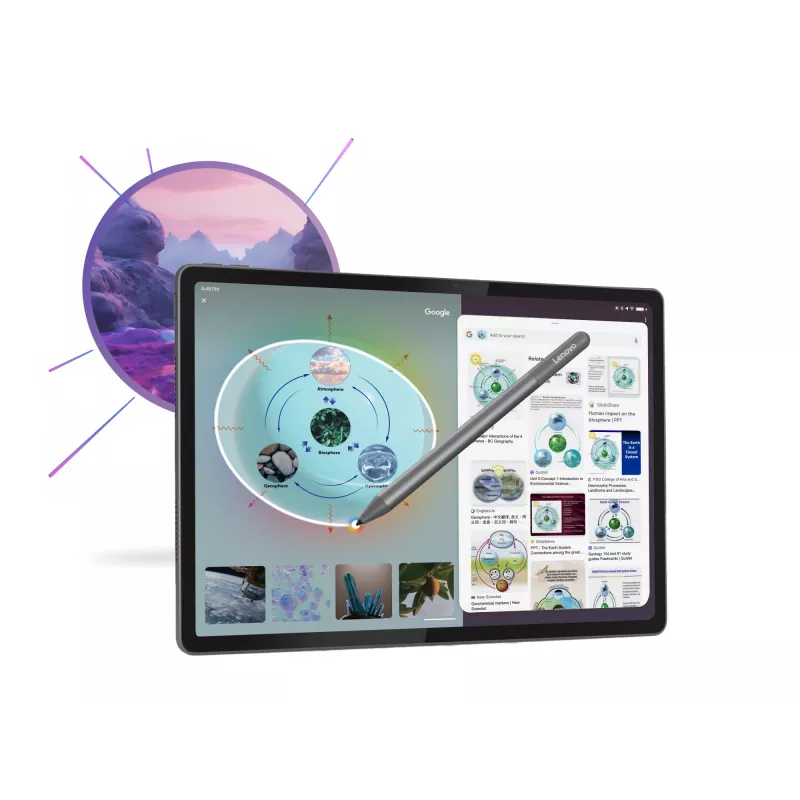 Lenovo Idea Tab Plus ZAG70201SE tablet, 12,1 pollici (30,7 cm) IPS, 8 GB RAM, 256 GB, Wi-Fi, Android 15, con penna, grigio