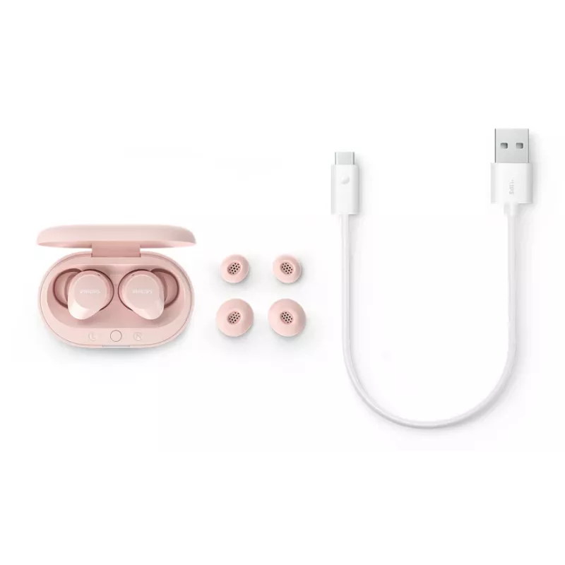 Philips TAT1209PK/00 cuffie/headset True Wireless Stereo (TWS) in-ear chiamate/musica Bluetooth rosa