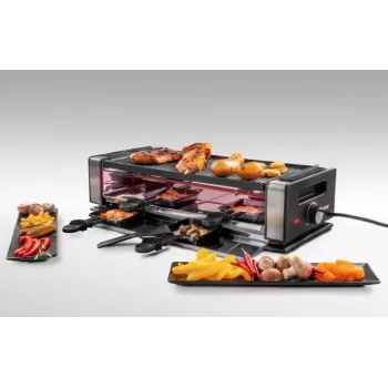 Raclette-grill Unold Delice Basic 1200 W 8 persone nero acciaio inox