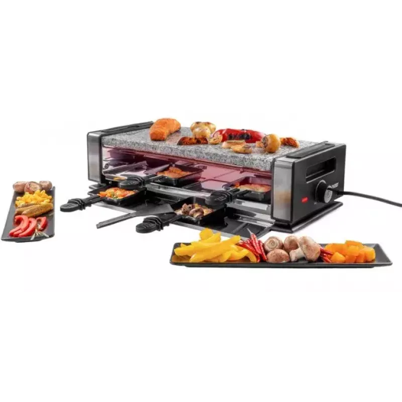 Raclette-grill Unold Delice Basic 1200 W 8 persone nero acciaio inox