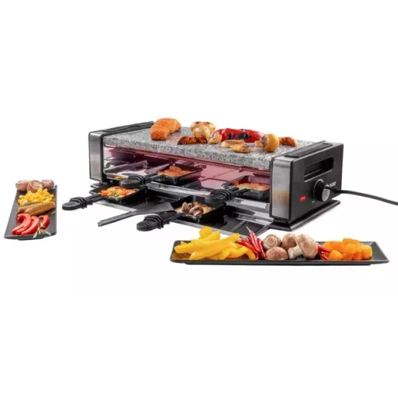 Raclette-grill Unold Delice Basic 1200 W 8 persone nero acciaio inox