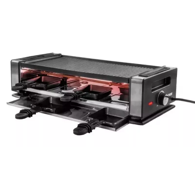 Raclette-grill Unold Delice Basic 1200 W 8 persone nero acciaio inox