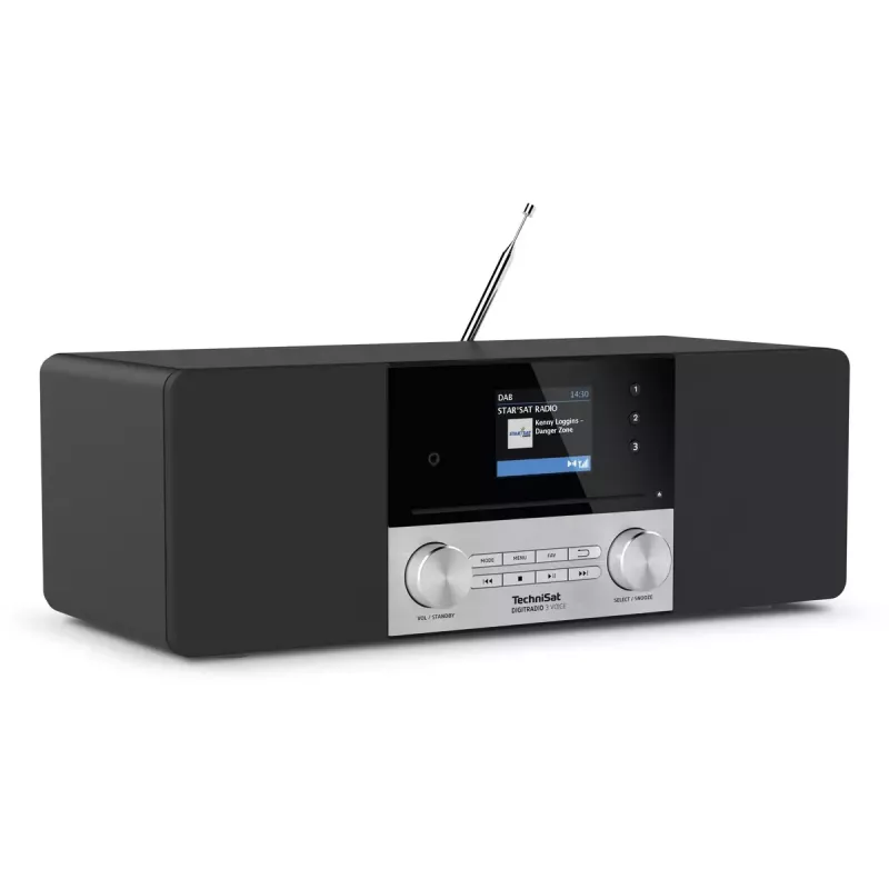 Radio digitale TechniSat DIGITRADIO 3 VOICE nero argento