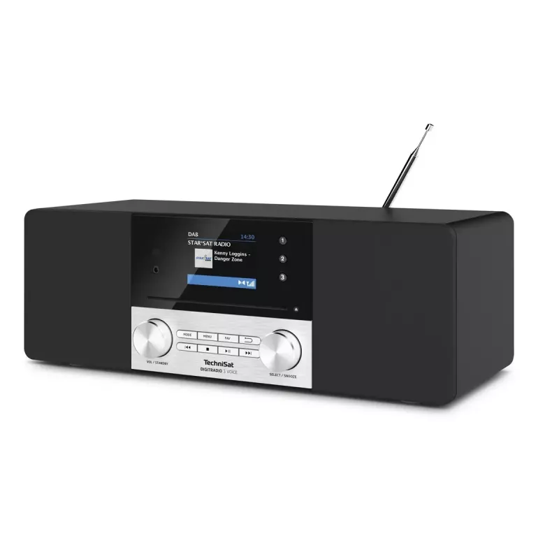 Radio digitale TechniSat DIGITRADIO 3 VOICE nero argento