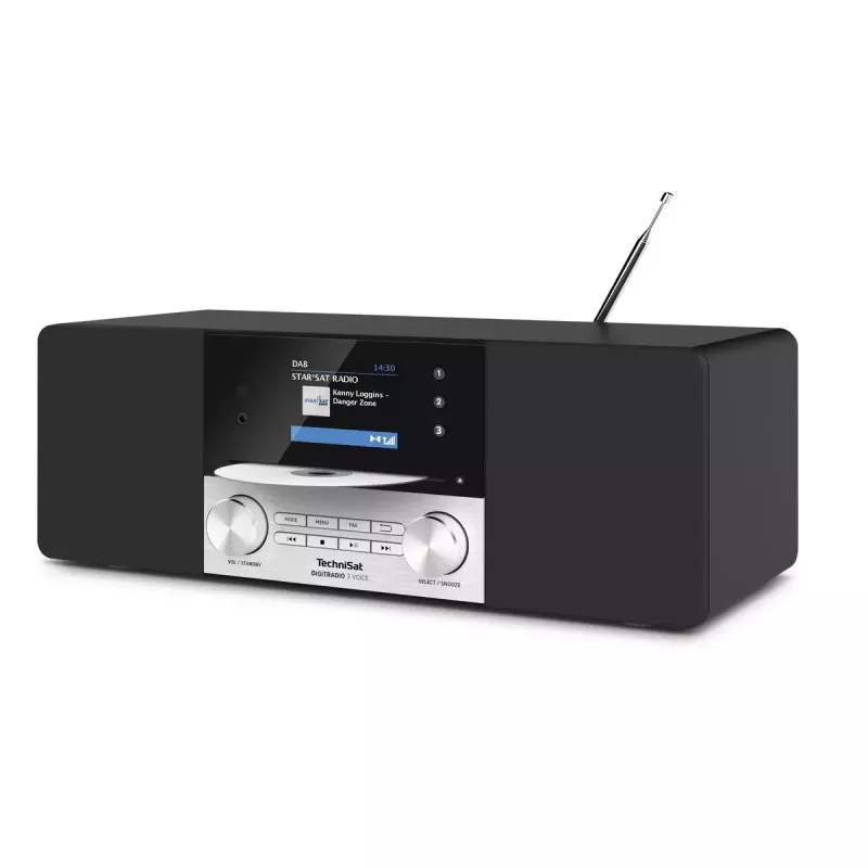 Radio digitale TechniSat DIGITRADIO 3 VOICE nero argento