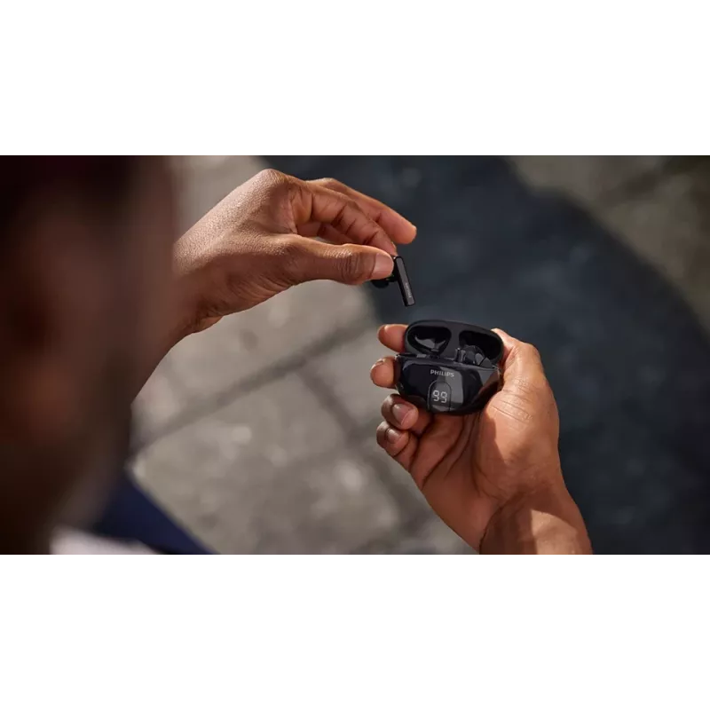 Headset in-ear senza fili Philips TAT2520BK/00 — Bluetooth, 20–20000 Hz, portata 10 m, 40 g, nero