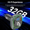 Caricabatterie da auto Vention 3 porte USB (USB-C + 2× USB-A) 30W/18W/5W nero
