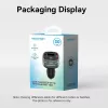 Caricabatterie da auto Vention 3 porte USB (USB-C + 2× USB-A) 30W/18W/5W nero
