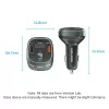 Caricabatterie da auto Vention 3 porte USB (USB-C + 2× USB-A) 30W/18W/5W nero