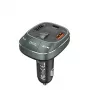 Caricabatterie da auto Vention 3 porte USB (USB-C + 2× USB-A) 30W/18W/5W nero