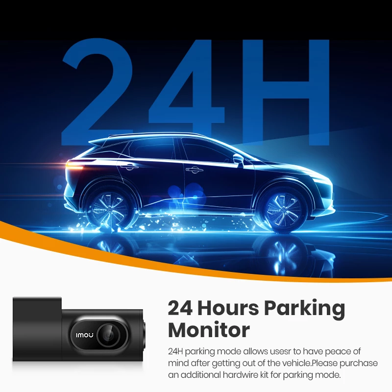 Dashcam Imou T800 4K Ultra HD Wi-Fi DC nero