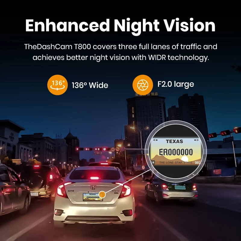 Dashcam Imou T800 4K Ultra HD Wi-Fi DC nero