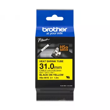 Nastro per stampante Brother HSe-661E nero 3,1 cm x 1,5 m