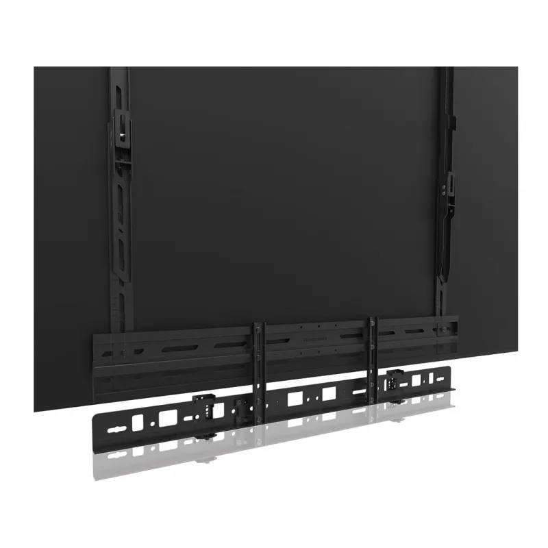 Supporto per videobar Neomounts AV30-500BL per display 43–110 pollici — VESA fino a 600×400, max. 10 kg, larghezza 900 mm