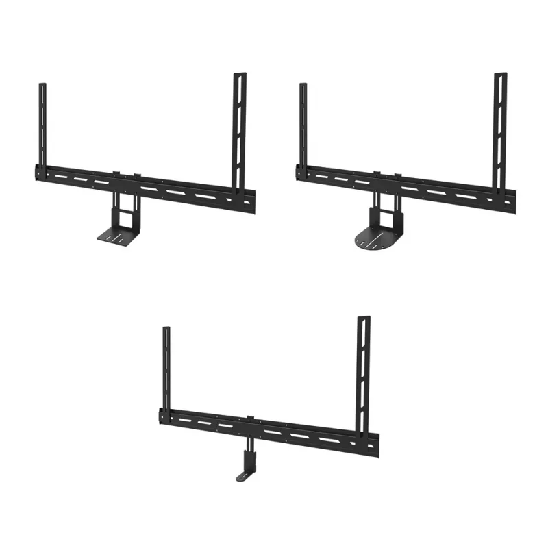 Supporto per videobar Neomounts AV30-500BL per display 43–110 pollici — VESA fino a 600×400, max. 10 kg, larghezza 900 mm