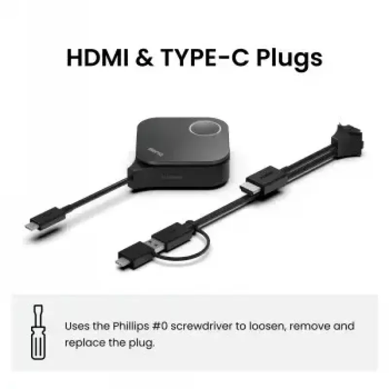 BenQ 5J.K0E28.E2A accessorio per sistema di presentazione wireless kit pulsanti nero 1 pz.