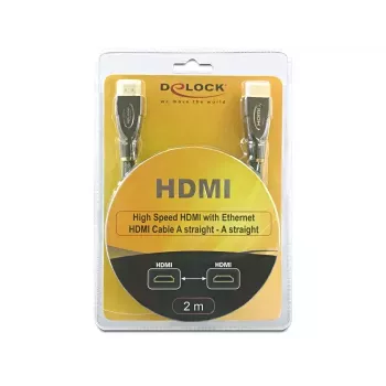 Cavo HDMI DeLOCK 2m AM/AM nero