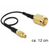 Cavo coassiale DeLOCK 88471 0,12 m MMCX SMA oro nero