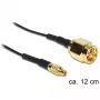 Cavo coassiale DeLOCK 88471 0,12 m MMCX SMA oro nero