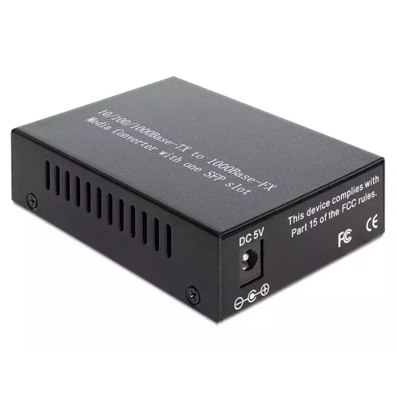 Convertitore di media DeLOCK 1000Base-T su SFP 1000 Mbit/s nero