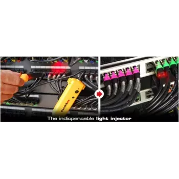 Tester per cavi di rete PatchSee RO/PRO-PL accoppiatore ottico nero giallo