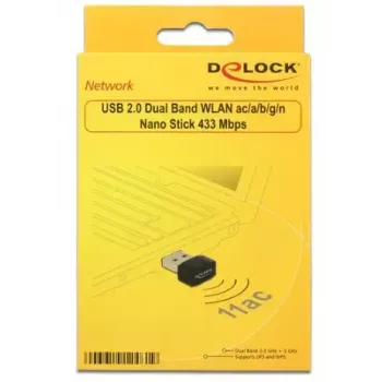 Scheda di rete DeLOCK 12461 WLAN 433 Mbit/s