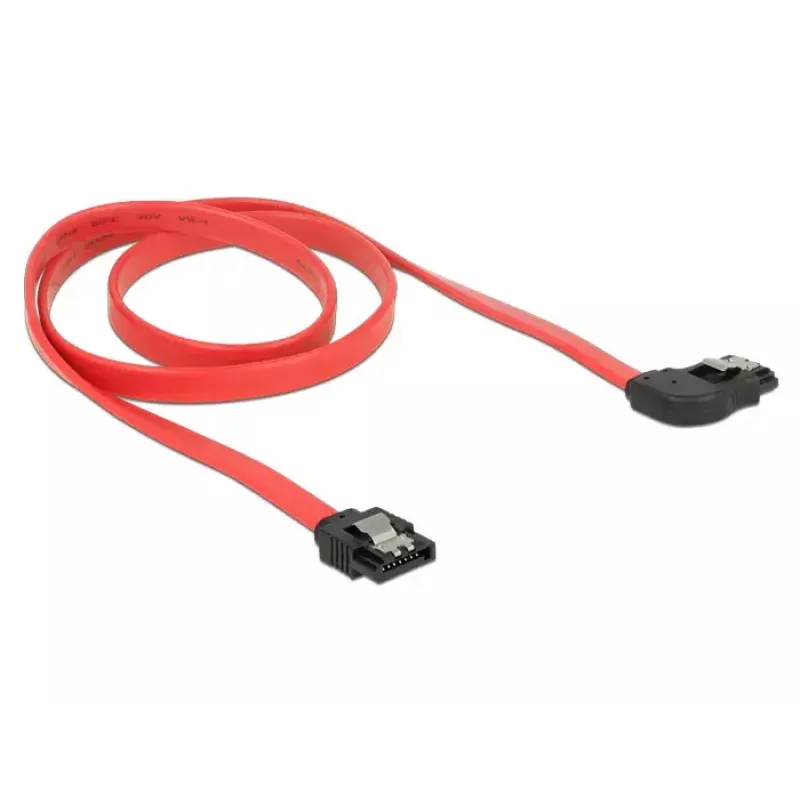 Cavo SATA DeLOCK 83970 0,7 m SATA 7 pin nero rosso